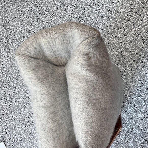 Authentic Bvlgari Grey Wool Shoulder Satchel Handbag - Picture 15 of 15